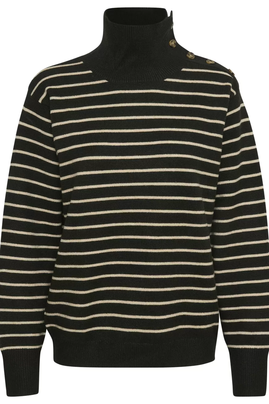 Soaked in Luxury SLLyrica Stripe Strik Pullover LS- Strik